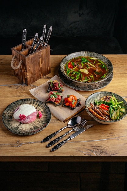 Kolacja przygotowana z przepisów